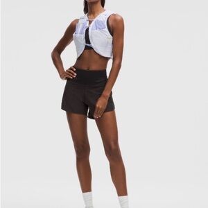 Black Lululemon Speed Up High-Rise Lined Short 4”